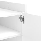 Tavolino da Salotto Bianco 80x50x50 cm in Legno Multistrato