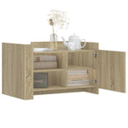 Tavolino da Salotto Rovere Sonoma 80x50x50 cm Legno Multistrato