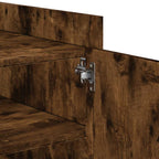 Tavolino da Salotto Rovere Fumo 80x50x50cm in Legno Multistrato