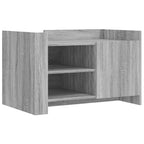 Tavolino Salotto Grigio Sonoma 80x50x50 cm Legno Multistrato