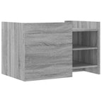Tavolino Salotto Grigio Sonoma 80x50x50 cm Legno Multistrato