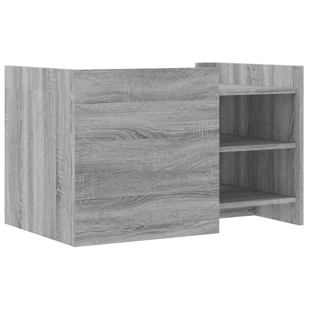 Tavolino Salotto Grigio Sonoma 80x50x50 cm Legno Multistrato