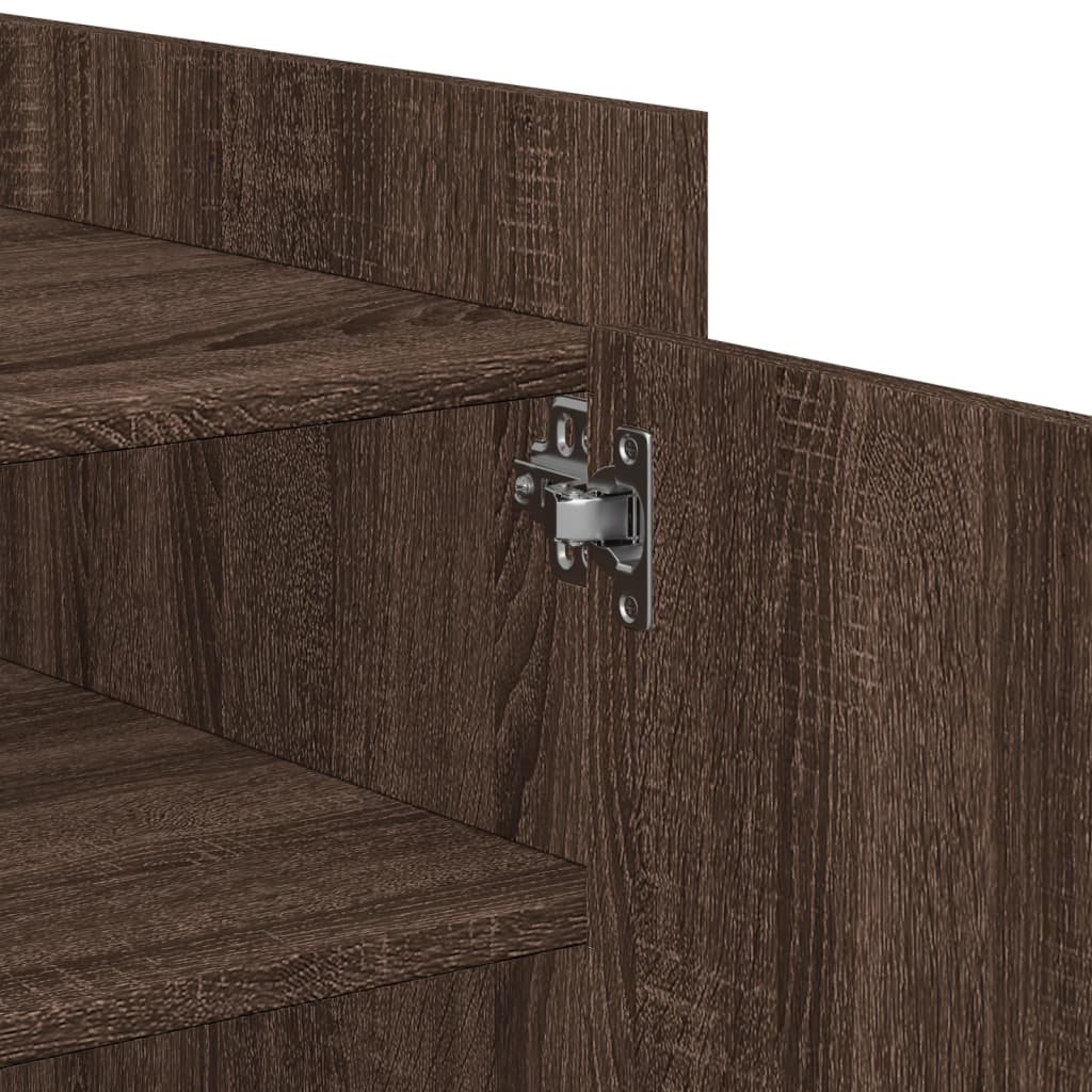 Tavolino da Salotto Rovere Marrone 80x50x50cm Legno Multistrato