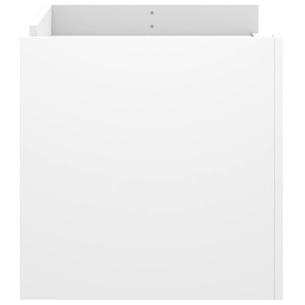 Tavolino da Salotto Bianco 100x50x50 cm in Legno Multistrato