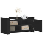 Tavolino da Salotto Nero 100x50x50 cm Legno Multistrato