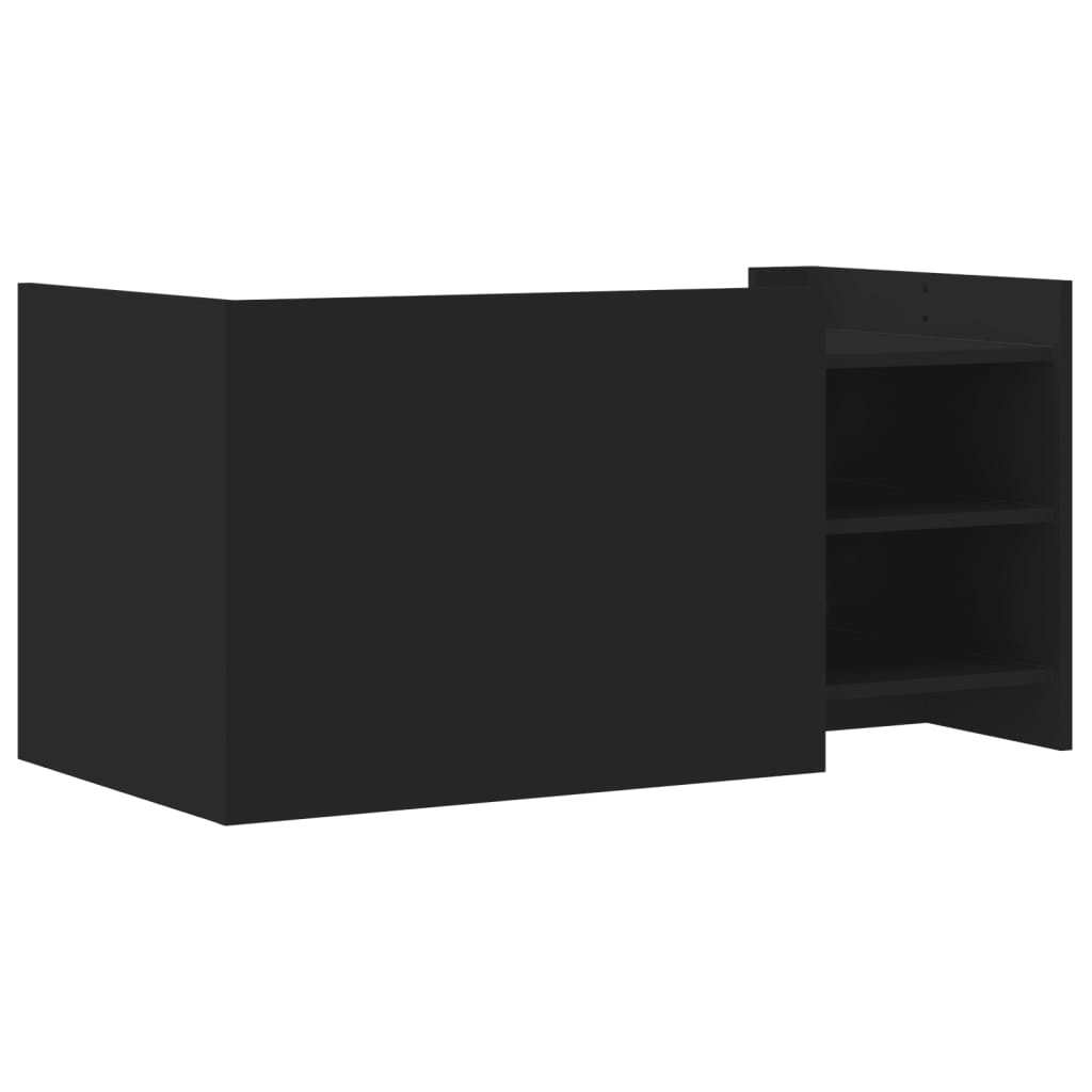 Tavolino da Salotto Nero 100x50x50 cm Legno Multistrato