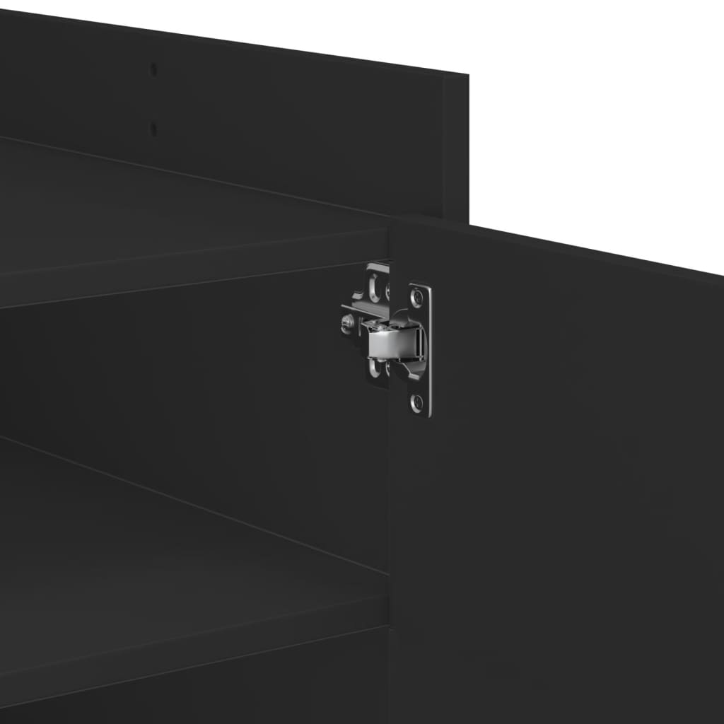 Tavolino da Salotto Nero 100x50x50 cm Legno Multistrato