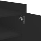 Tavolino da Salotto Nero 100x50x50 cm Legno Multistrato