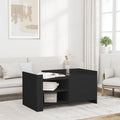Tavolino da Salotto Nero 100x50x50 cm Legno Multistrato