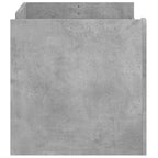 Tavolino Salotto Grigio Cemento 100x50x50 cm Legno Multistrato