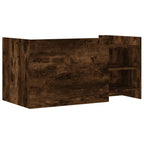Tavolino Salotto Rovere Fumo 100x50x50 cm in Legno Multistrato