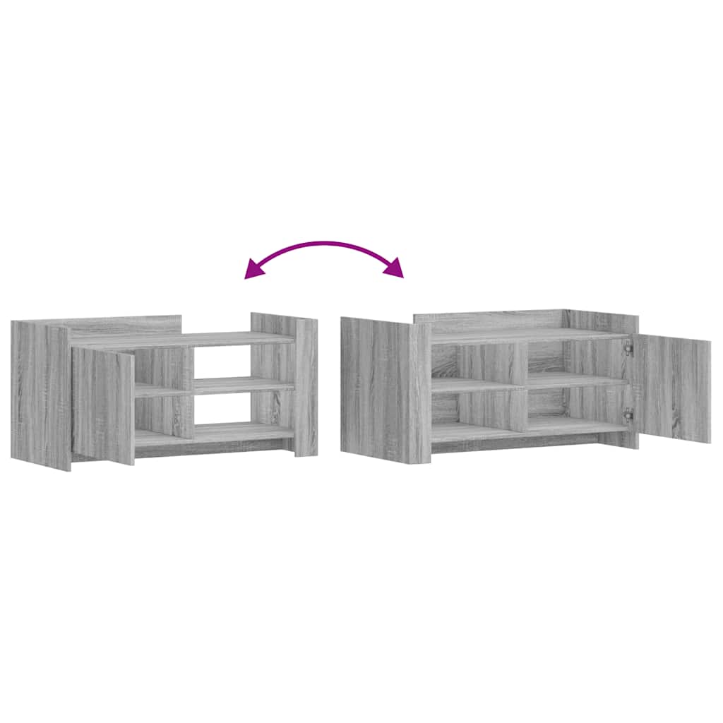 Tavolino Salotto Grigio Sonoma 100x50x50 cm Legno Multistrato