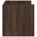 Tavolino Salotto Rovere Marrone 100x50x50 cm Legno Multistrato