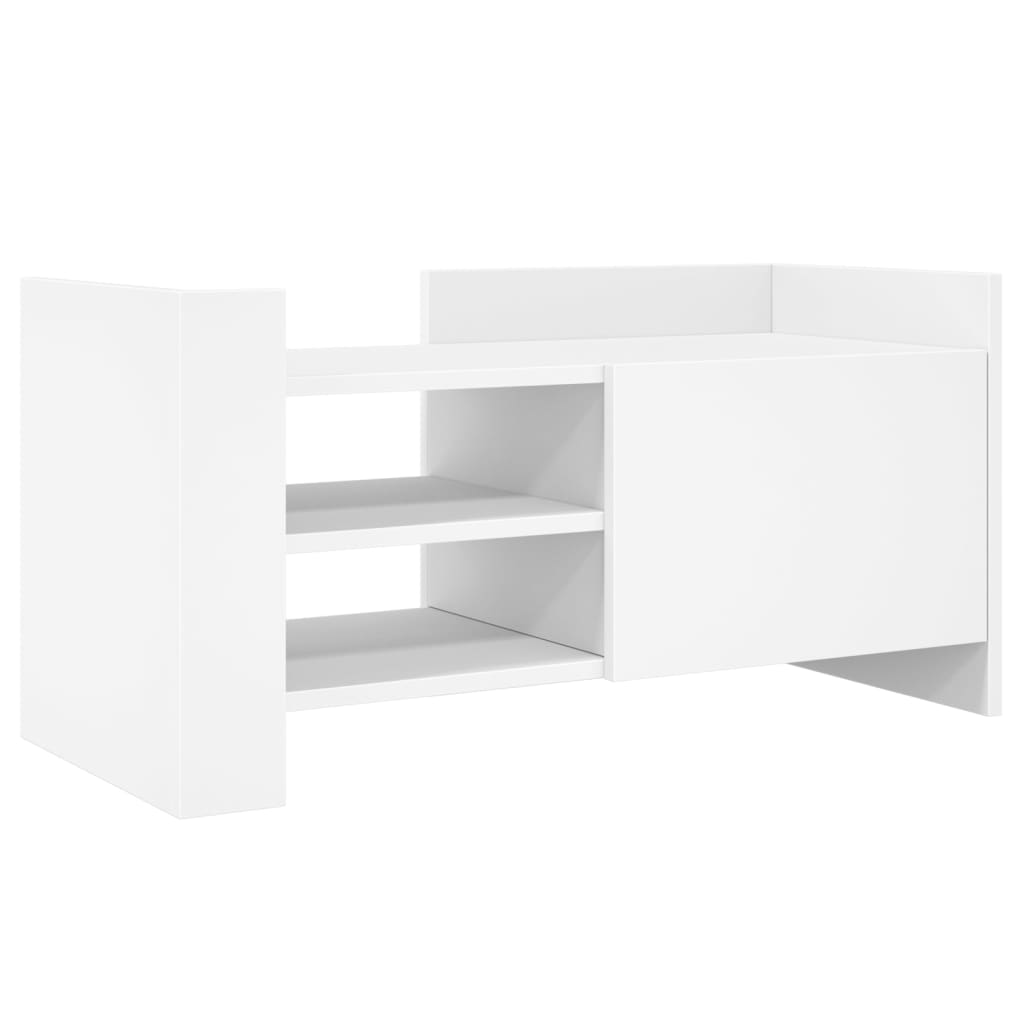 Mobile Porta TV Bianco 80x35x40 cm in Legno Multistrato