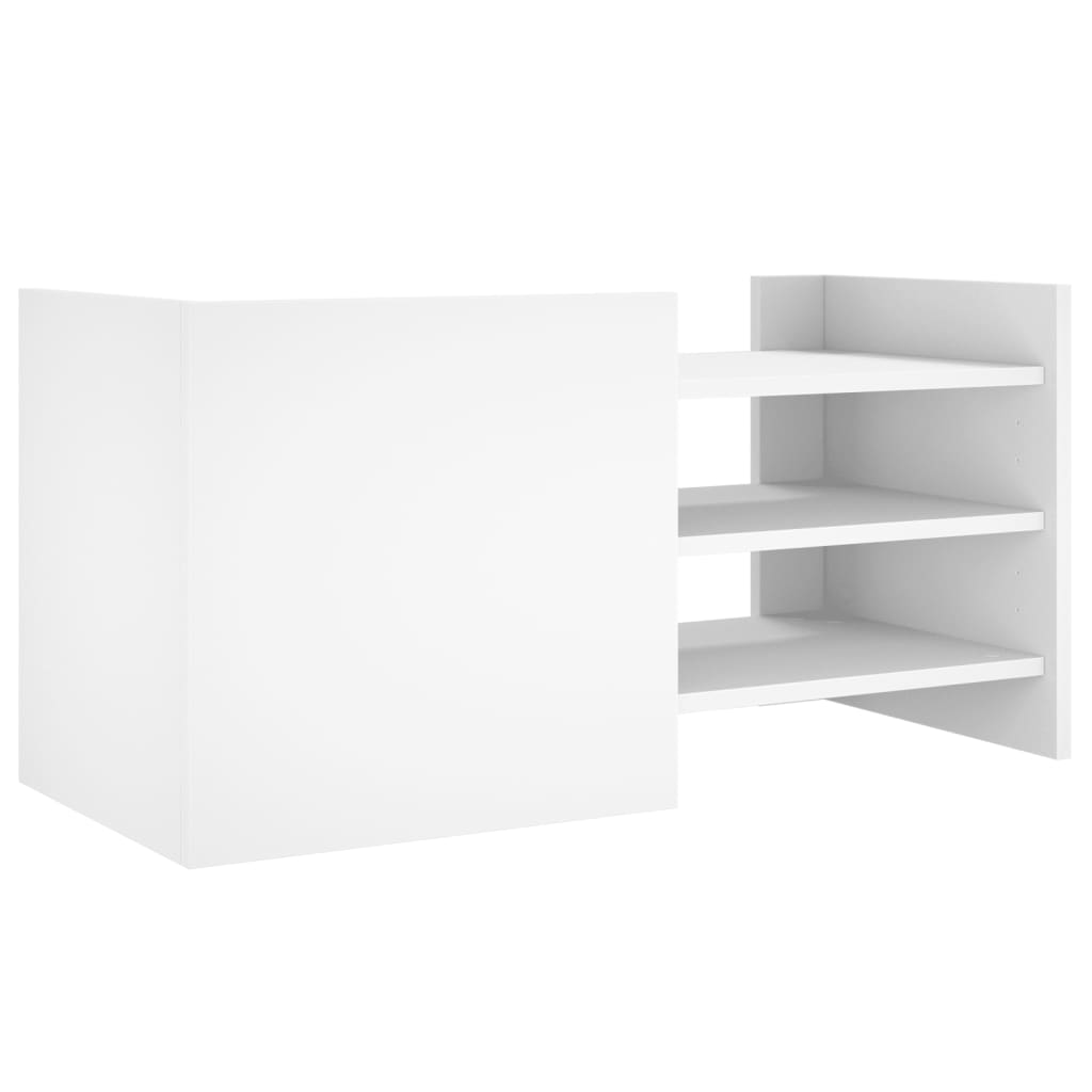 Mobile Porta TV Bianco 80x35x40 cm in Legno Multistrato