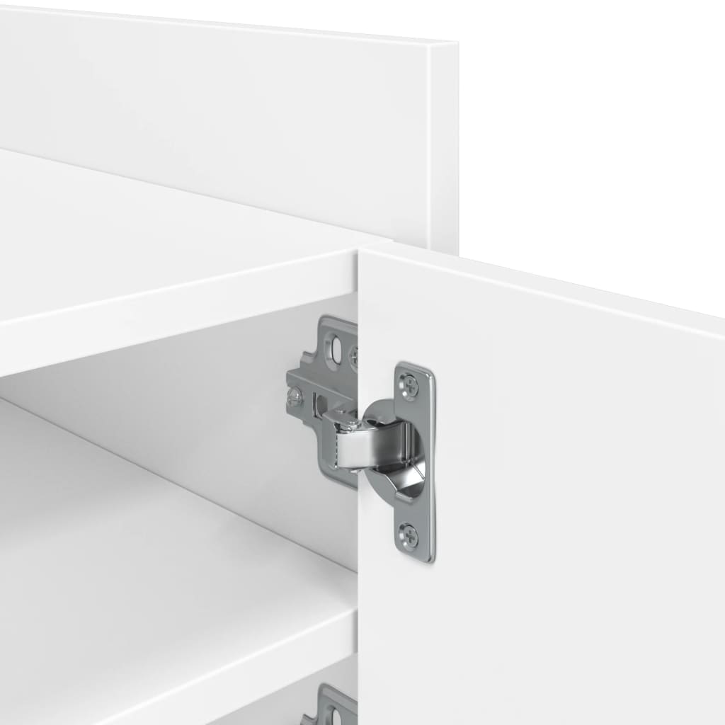Mobile Porta TV Bianco 80x35x40 cm in Legno Multistrato