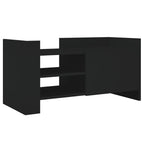 Mobile Porta TV Nero 80x35x40 cm in Legno Multistrato