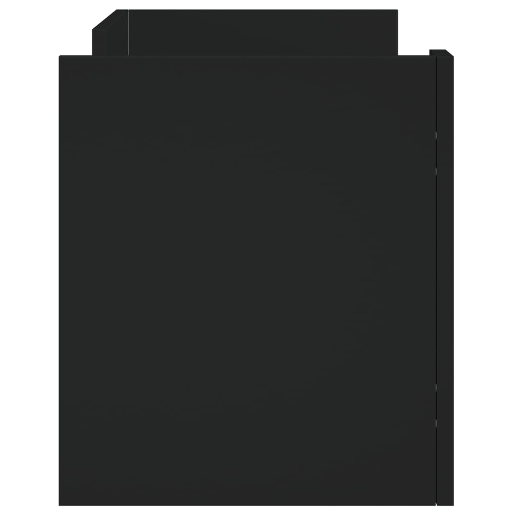 Mobile Porta TV Nero 80x35x40 cm in Legno Multistrato