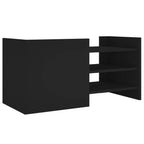 Mobile Porta TV Nero 80x35x40 cm in Legno Multistrato