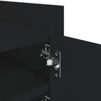 Mobile Porta TV Nero 80x35x40 cm in Legno Multistrato