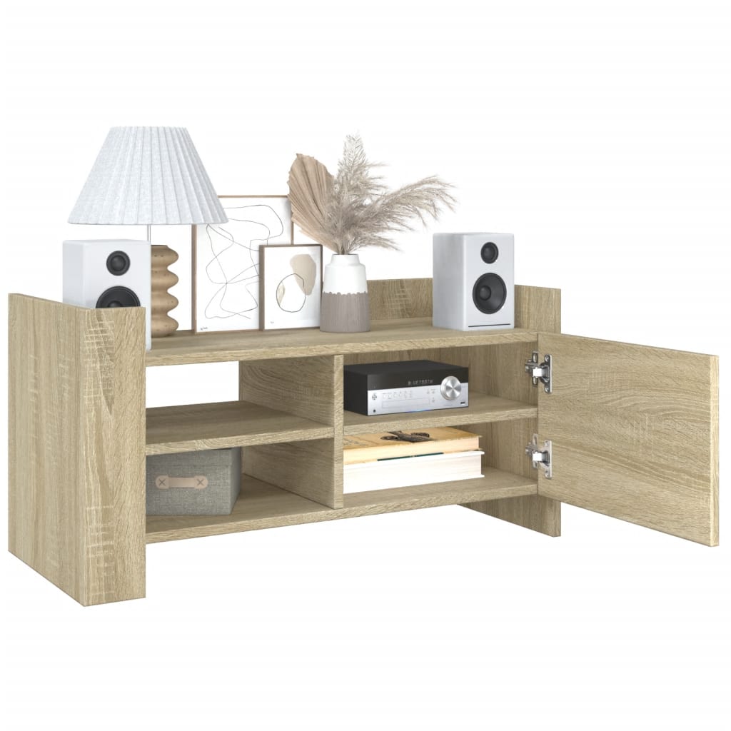 Mobile Porta TV Rovere Sonoma 80x35x40 cm in Legno Multistrato
