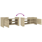 Mobile Porta TV Rovere Sonoma 80x35x40 cm in Legno Multistrato