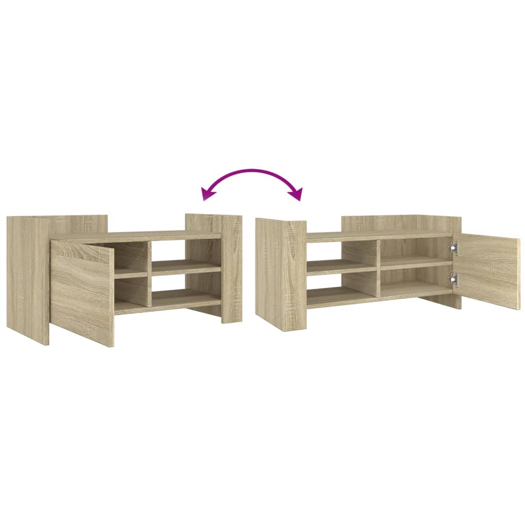Mobile Porta TV Rovere Sonoma 80x35x40 cm in Legno Multistrato