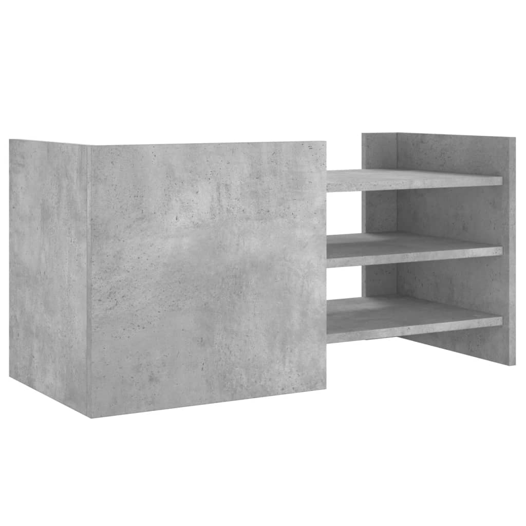 Mobile per TV Grigio Cemento 80x35x40 cm Legno Multistrato