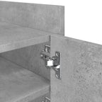 Mobile per TV Grigio Cemento 80x35x40 cm Legno Multistrato