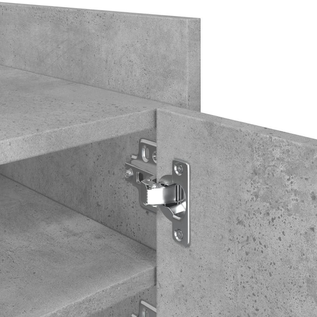 Mobile per TV Grigio Cemento 80x35x40 cm Legno Multistrato