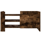 Mobile Porta TV Rovere Fumo 80x35x40 cm in Legno Multistrato