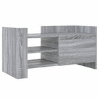 Mobile Porta TV Grigio Sonoma 80x35x40 cm in Legno Multistrato