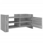 Mobile Porta TV Grigio Sonoma 80x35x40 cm in Legno Multistrato