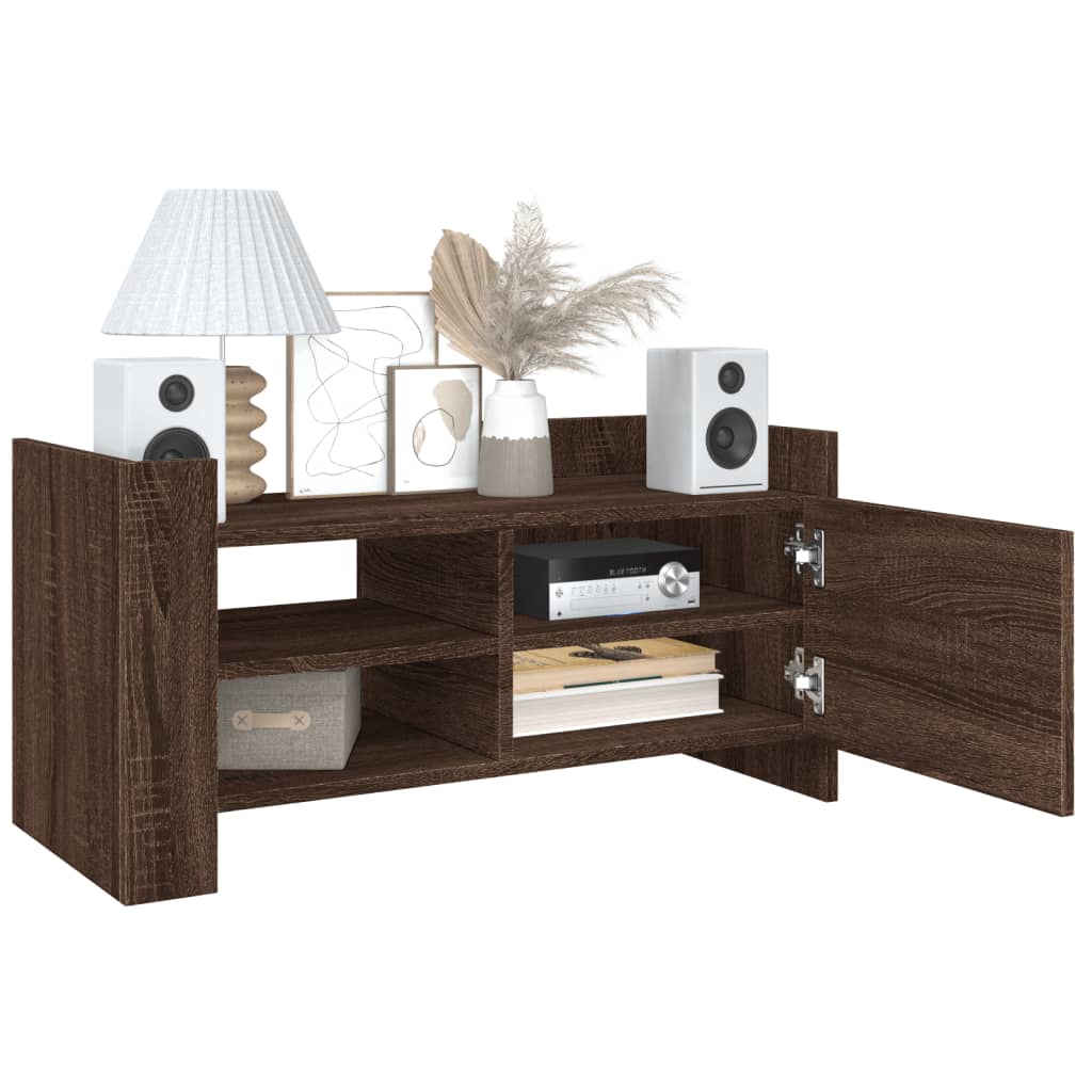 Mobile Porta TV Rovere Marrone 80x35x40 cm in Legno Multistrato