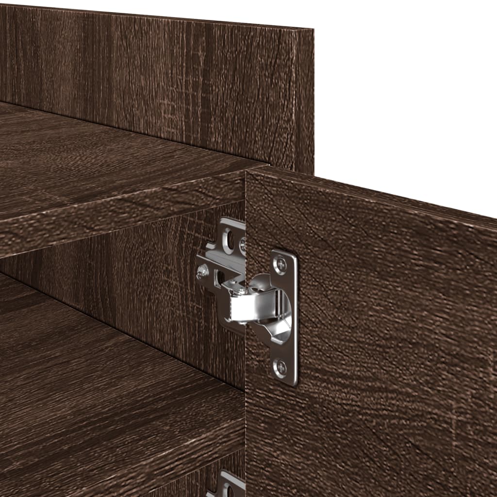 Mobile Porta TV Rovere Marrone 80x35x40 cm in Legno Multistrato