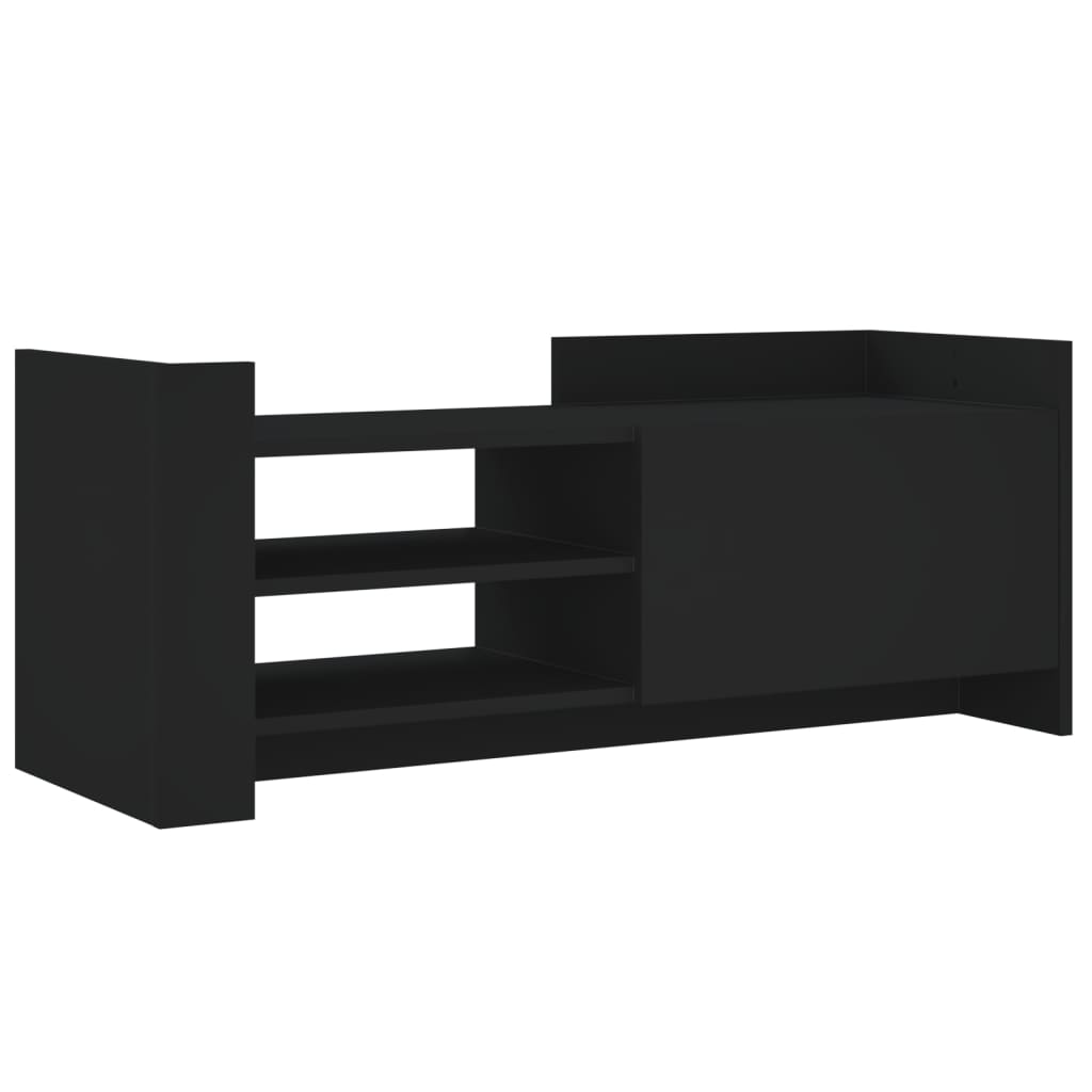 Mobile Porta TV Nero 100x35x40 cm in Legno Multistrato