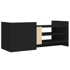 Mobile Porta TV Nero 100x35x40 cm in Legno Multistrato