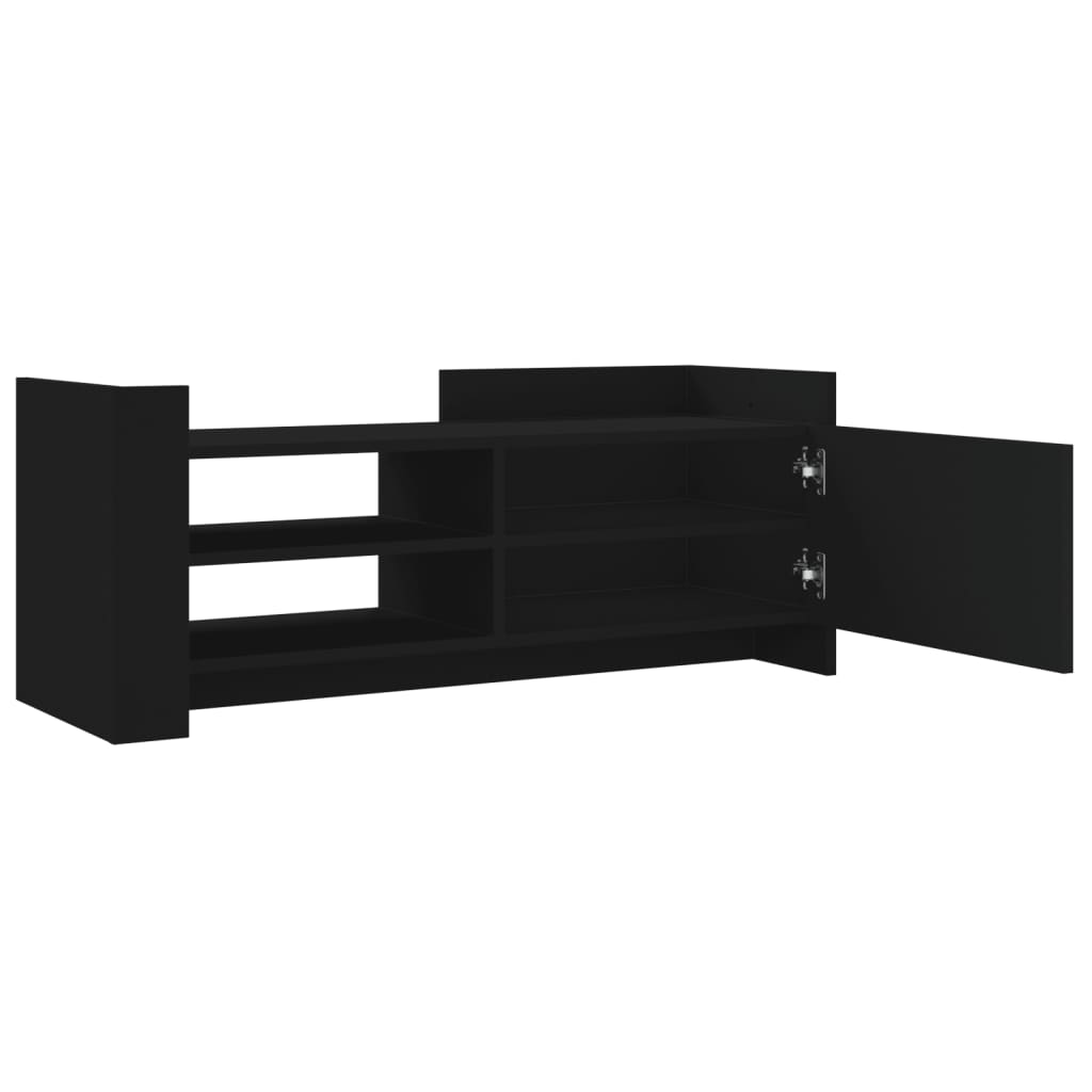 Mobile Porta TV Nero 100x35x40 cm in Legno Multistrato