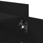Mobile Porta TV Nero 100x35x40 cm in Legno Multistrato