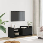 Mobile Porta TV Nero 100x35x40 cm in Legno Multistrato