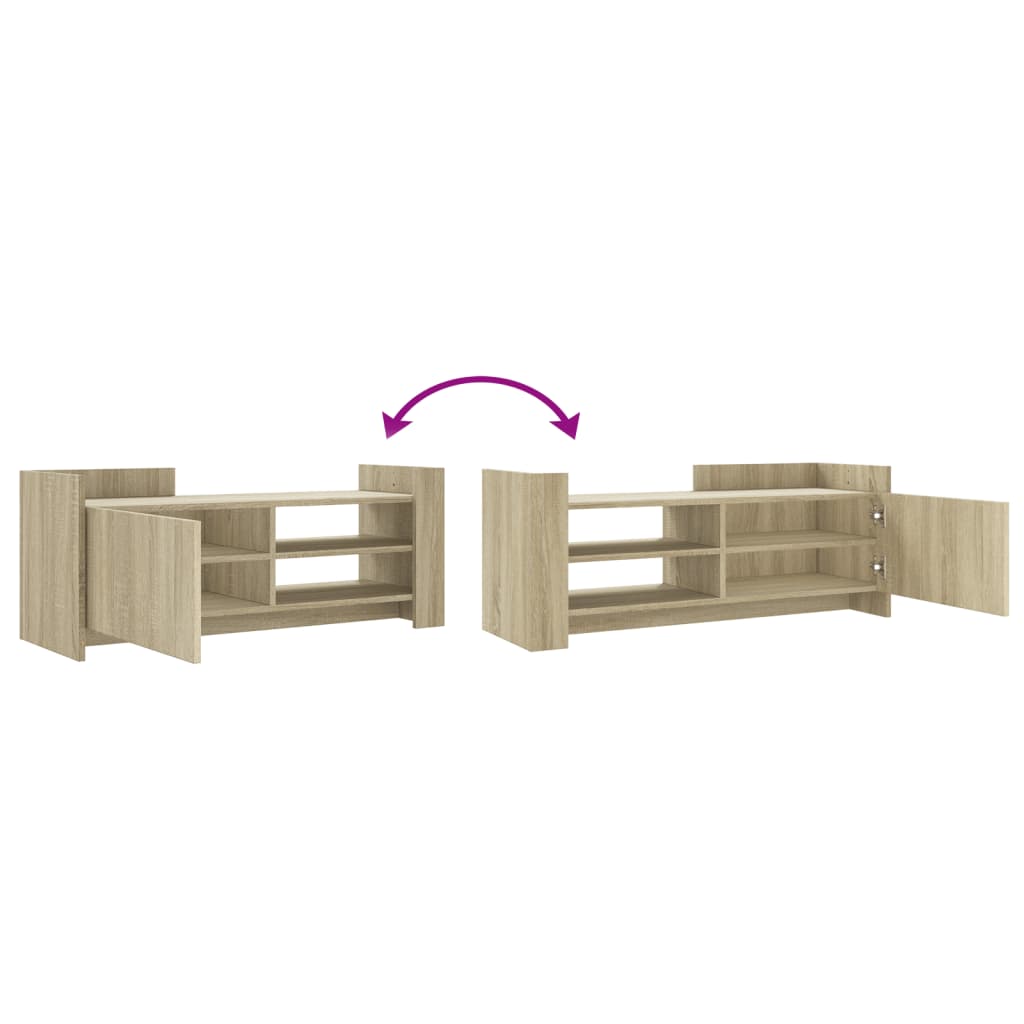 Mobile per TV Rovere Sonoma 100x35x40 cm Legno Multistrato