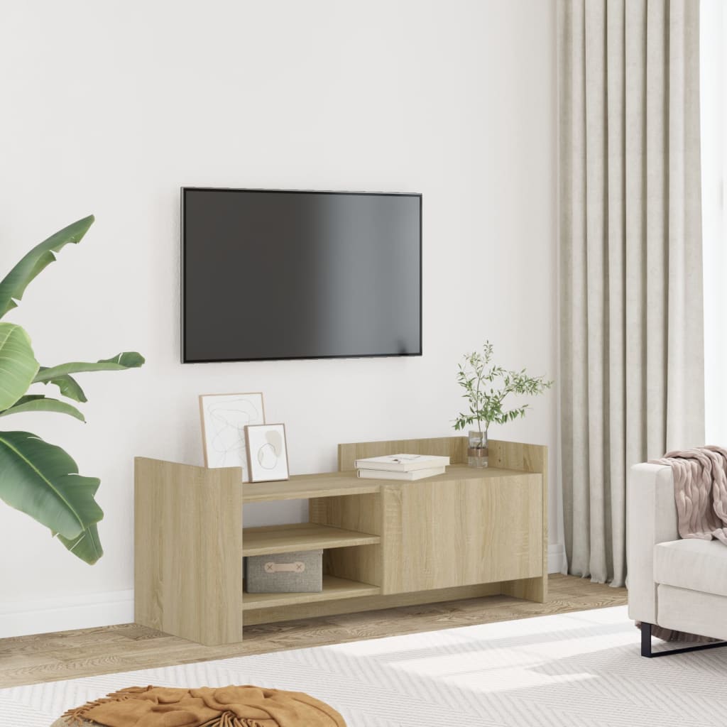 Mobile per TV Rovere Sonoma 100x35x40 cm Legno Multistrato