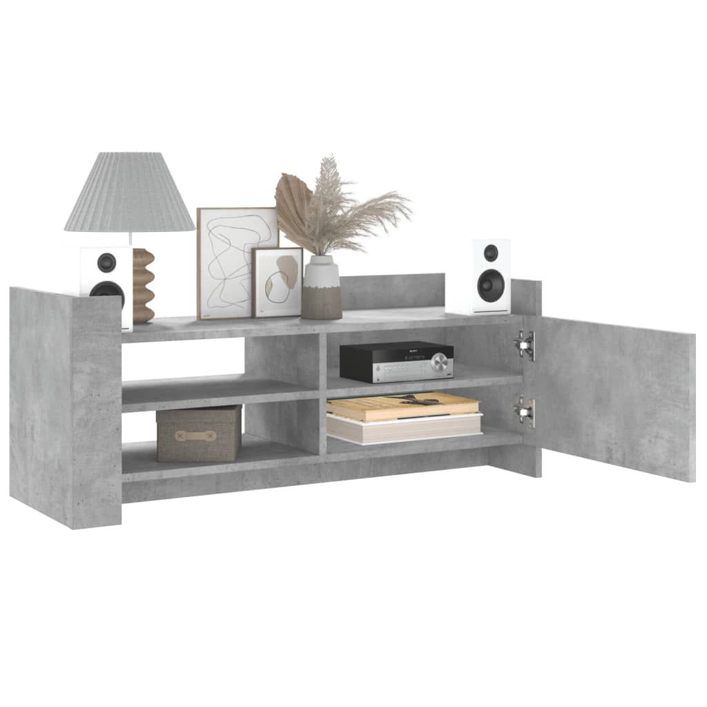 Mobile per TV Grigio Cemento 100x35x40 cm Legno Multistrato