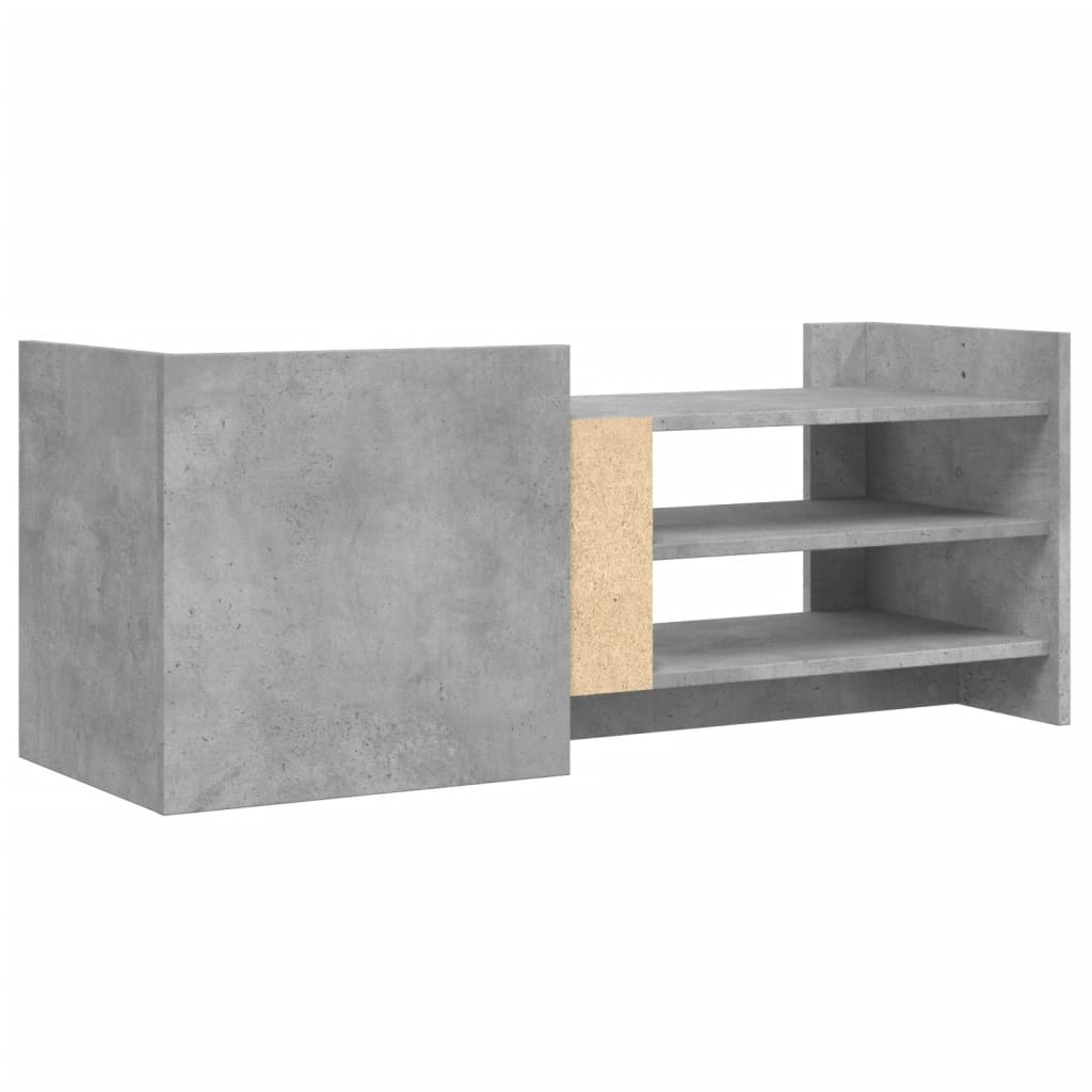 Mobile per TV Grigio Cemento 100x35x40 cm Legno Multistrato