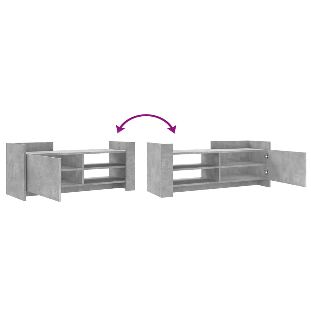 Mobile per TV Grigio Cemento 100x35x40 cm Legno Multistrato