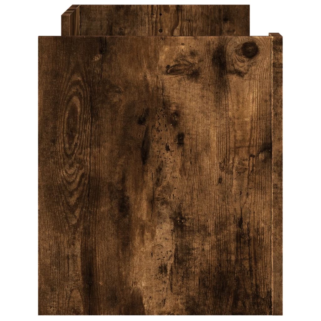 Mobile TV Rovere Fumo 100x35x40 cm in Legno Multistrato