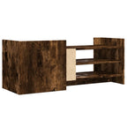 Mobile TV Rovere Fumo 100x35x40 cm in Legno Multistrato