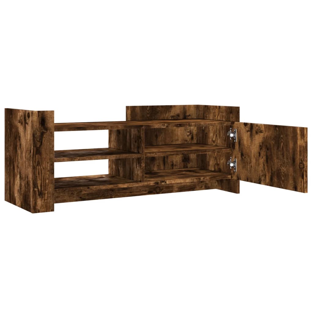 Mobile TV Rovere Fumo 100x35x40 cm in Legno Multistrato