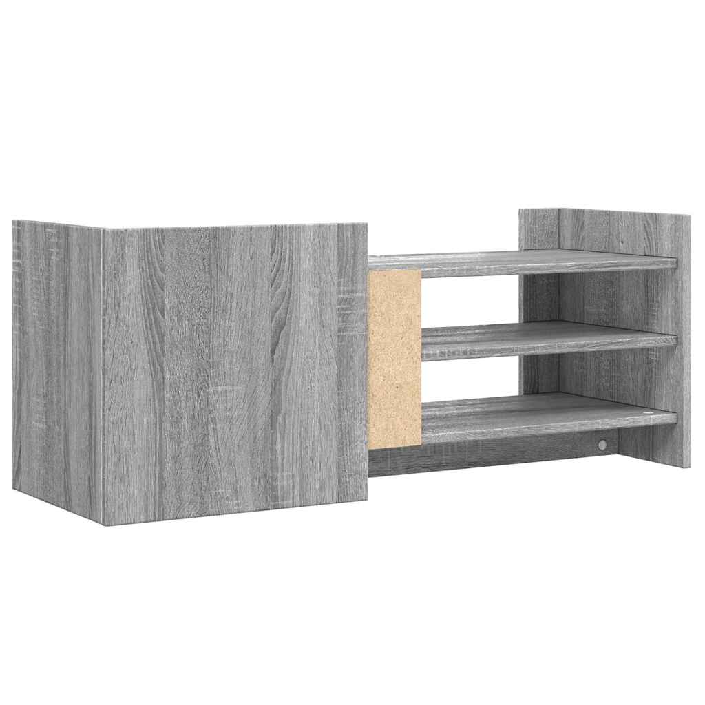 Mobile TV Grigio Sonoma 100x35x40 cm in Legno Multistrato