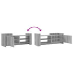 Mobile TV Grigio Sonoma 100x35x40 cm in Legno Multistrato